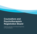 Psychotherapists  Criteria for Education and Training Programmes thumbnail