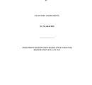 SI 66 of 2021  PODRB Application for Registration Bye Law 2021 thumbnail