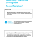 PRB Physiotherapist CPD Audit Record Exemplar thumbnail