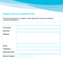 CORU Customer Service Complaint Form thumbnail