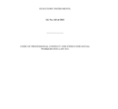 SI 143 of 2011  SWRB Code of Professional Conduct and Ethics for Social Workers Bye Law 2011 thumbnail