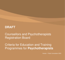CPRB Draft Criteria for Psychotherapists thumbnail