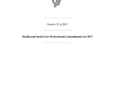 Health and Social Care Professionals (Amendment) Act 2017 thumbnail